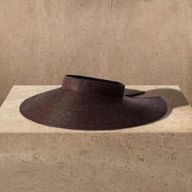 Janessa Leone Birdie Visor - Chocolate