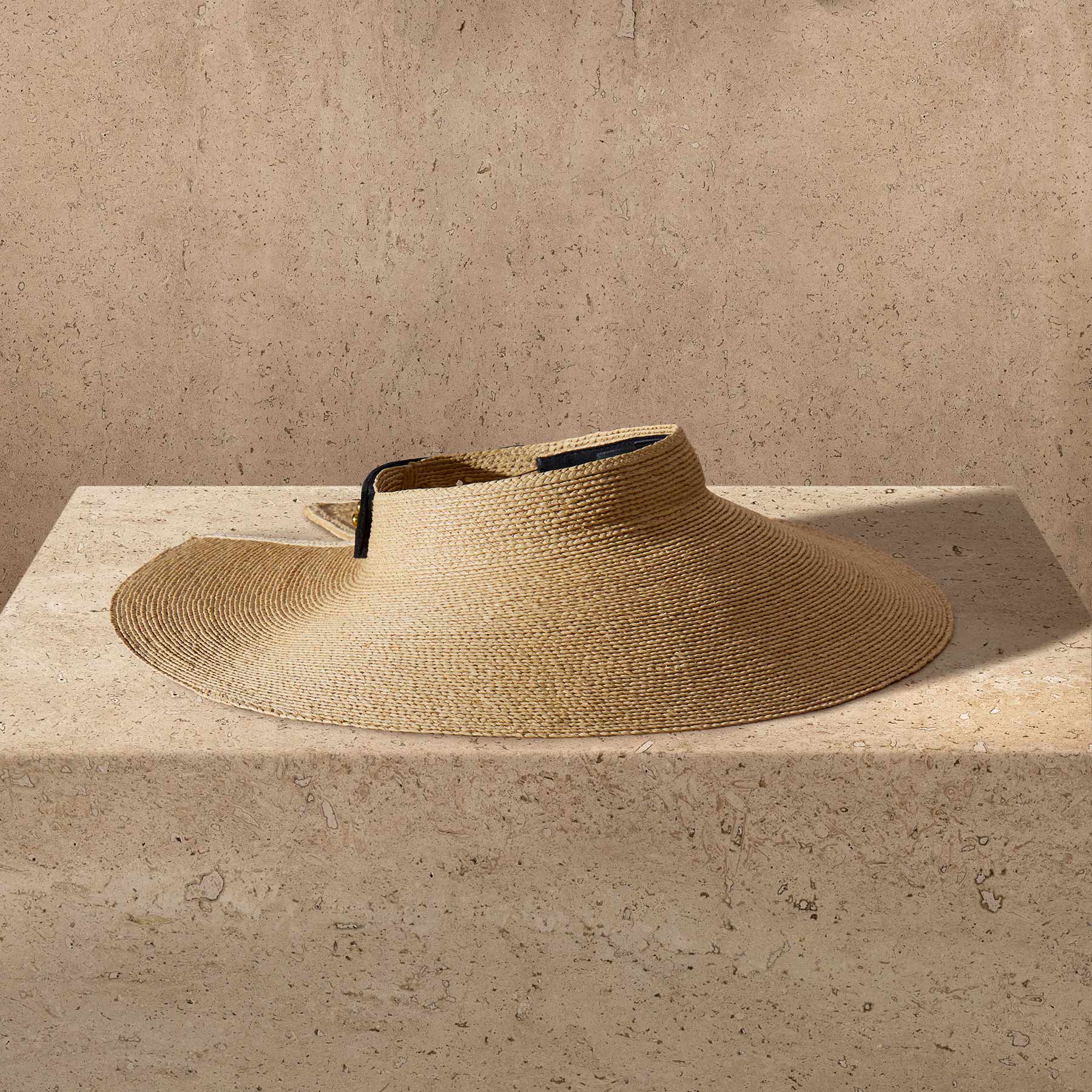 Janessa Leone Birdie Visor in Natural | James Perse Los Angeles