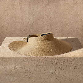 Janessa Leone Birdie Visor in Natural | James Perse Los Angeles