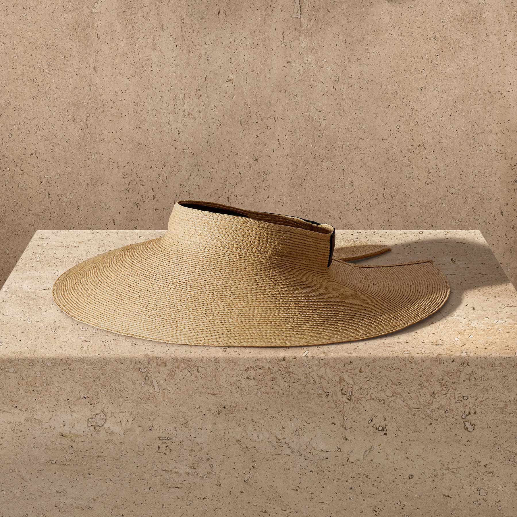 Janessa Leone Birdie Visor in Natural | James Perse Los Angeles