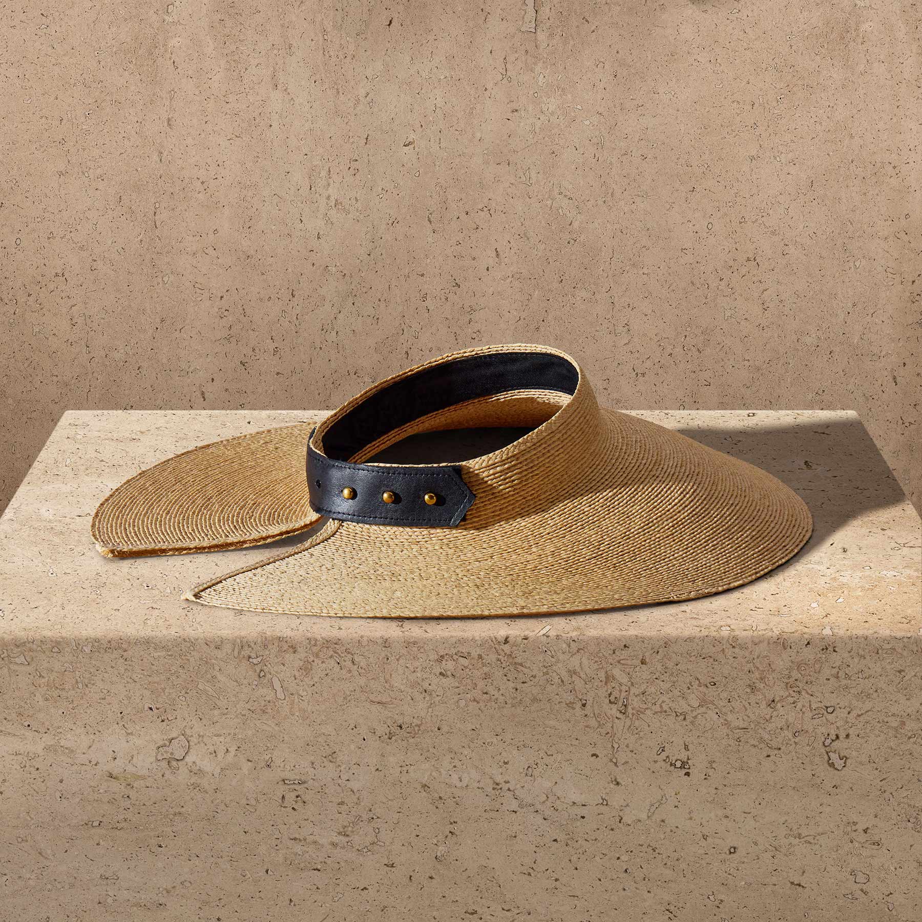 Janessa Leone Birdie Visor in Natural | James Perse Los Angeles