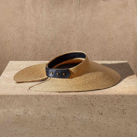 Janessa Leone Birdie Visor in Natural | James Perse Los Angeles
