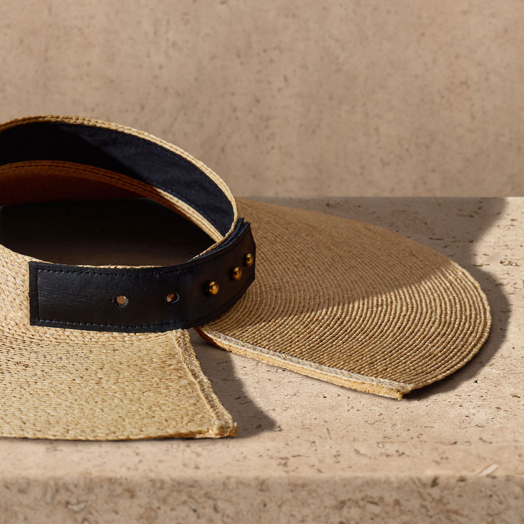 Janessa Leone Birdie Visor in Natural | James Perse Los Angeles