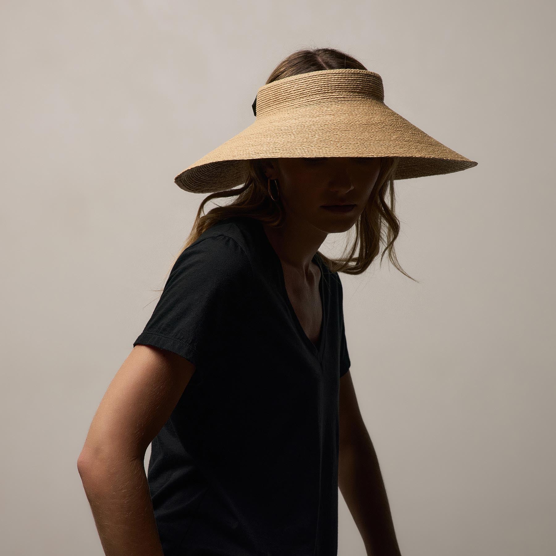 Janessa Leone Birdie Visor in Natural | James Perse Los Angeles