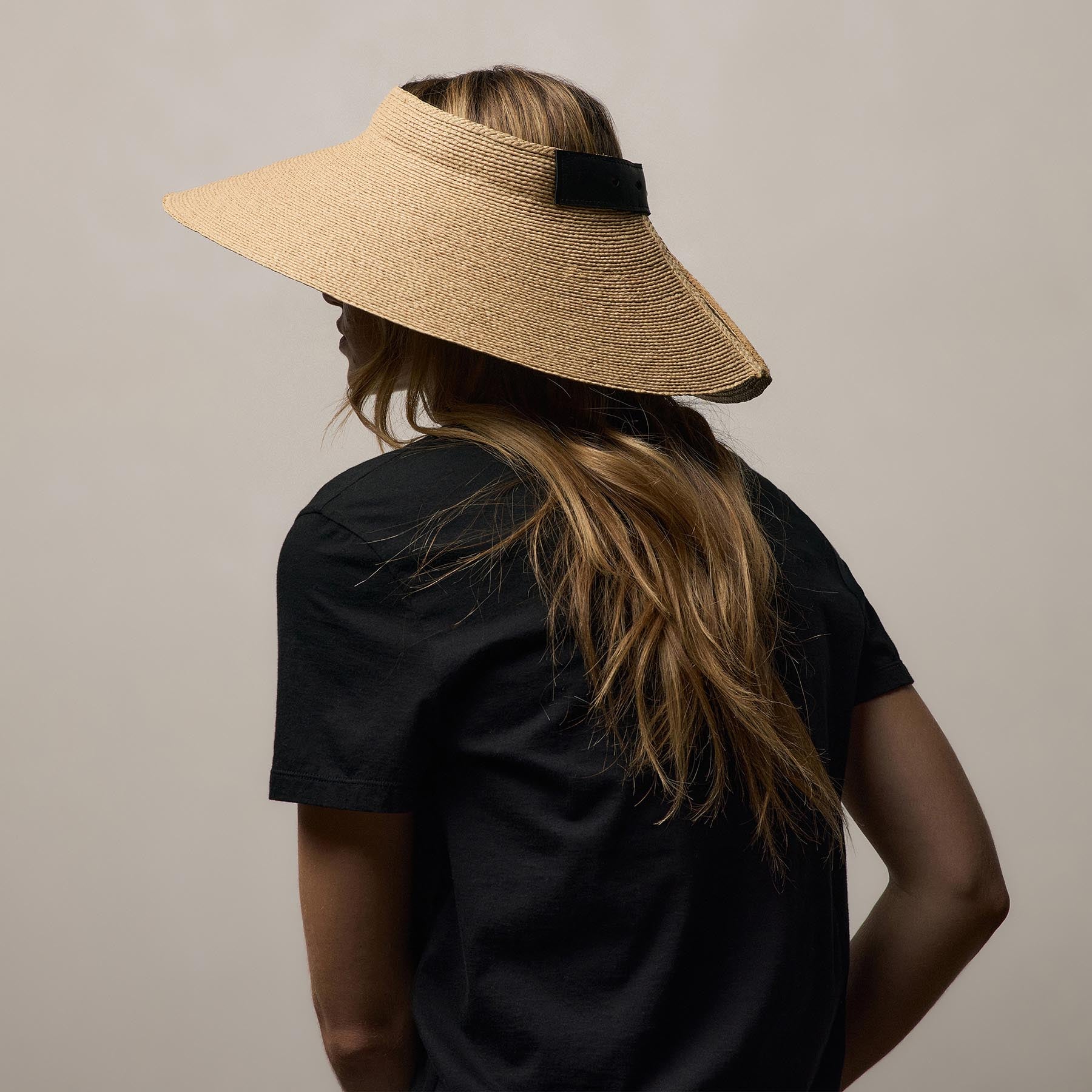 Janessa Leone Birdie Visor in Natural | James Perse Los Angeles