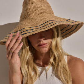 Janessa Leone Waverly In Navy / Sand | James Perse Los Angeles