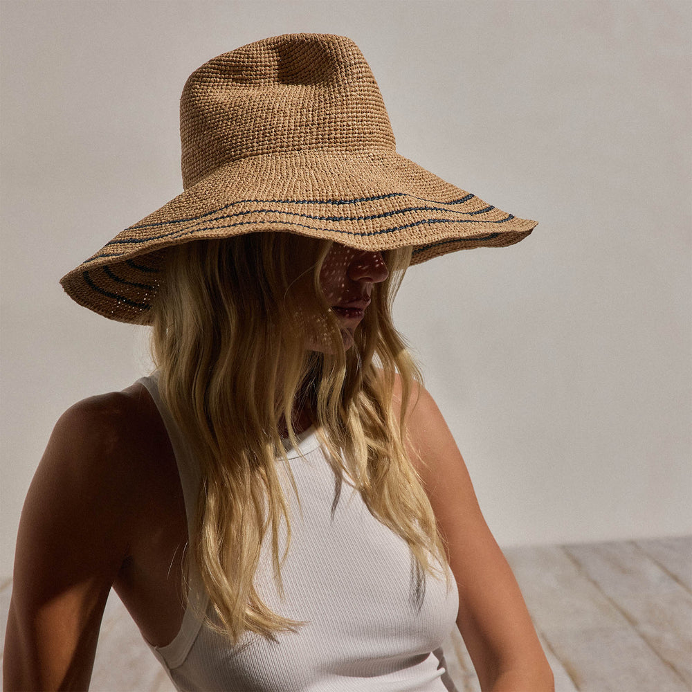 Janessa Leone Waverly In Navy / Sand | James Perse Los Angeles