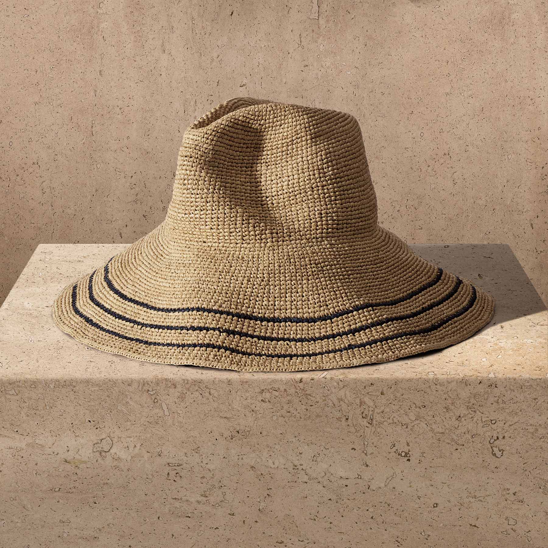 Janessa Leone Birdie Visor In Natural | James Perse Los Angeles