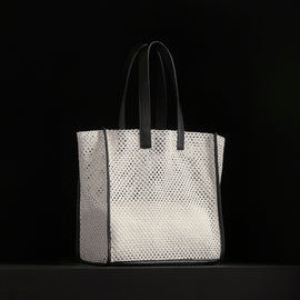 Raffia Tote in White Sand | James Perse Los Angeles