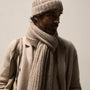 Cashmere Silk Marl Scarf in Grout Mix | James Perse Los Angeles / Mens