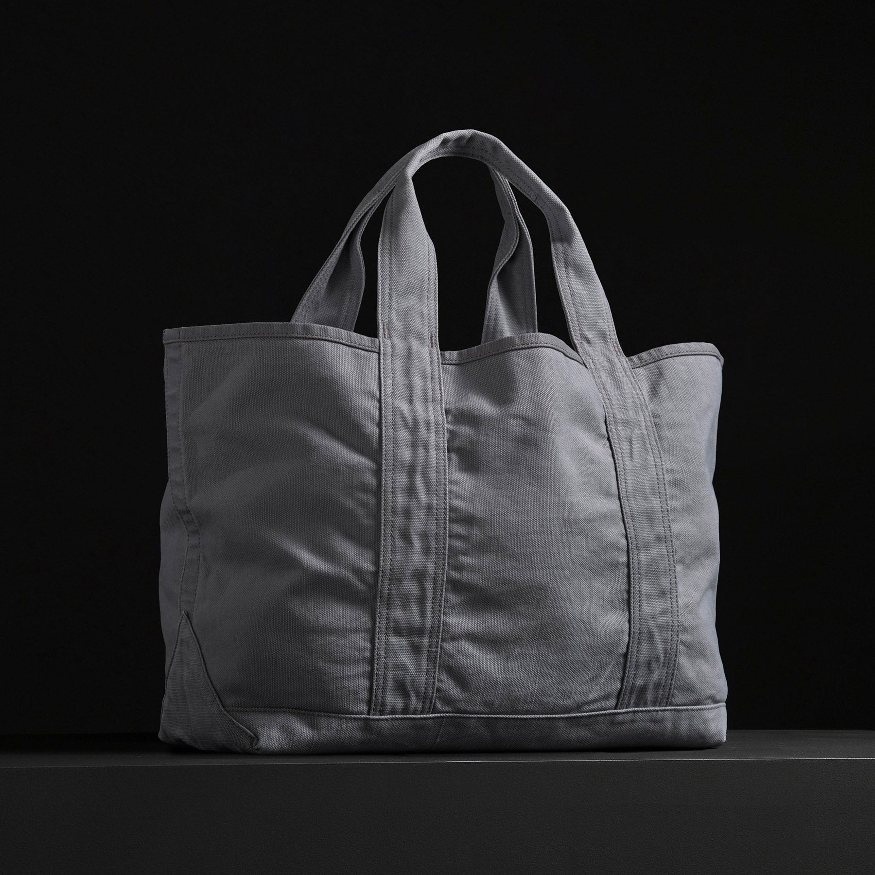 Small Canvas Tote in Silver | James Perse Los Angeles