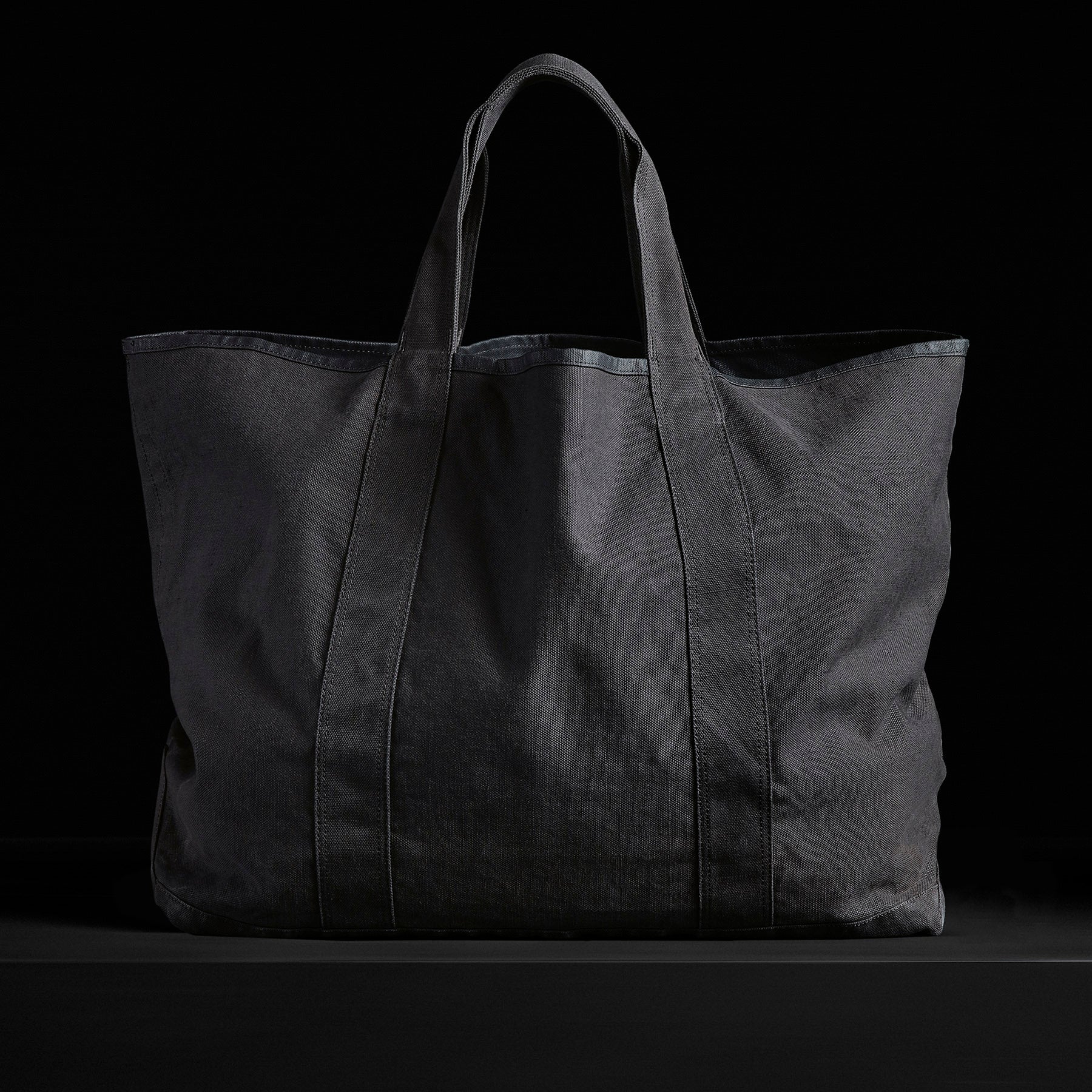 Large Canvas Tote - Black | James Perse Los Angeles