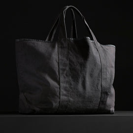 Large Canvas Tote in Black | James Perse Los Angeles