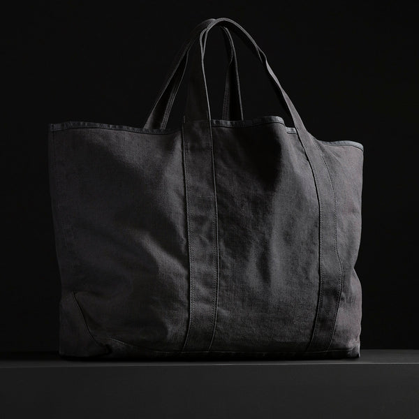 Large Canvas Tote in Black | James Perse Los Angeles