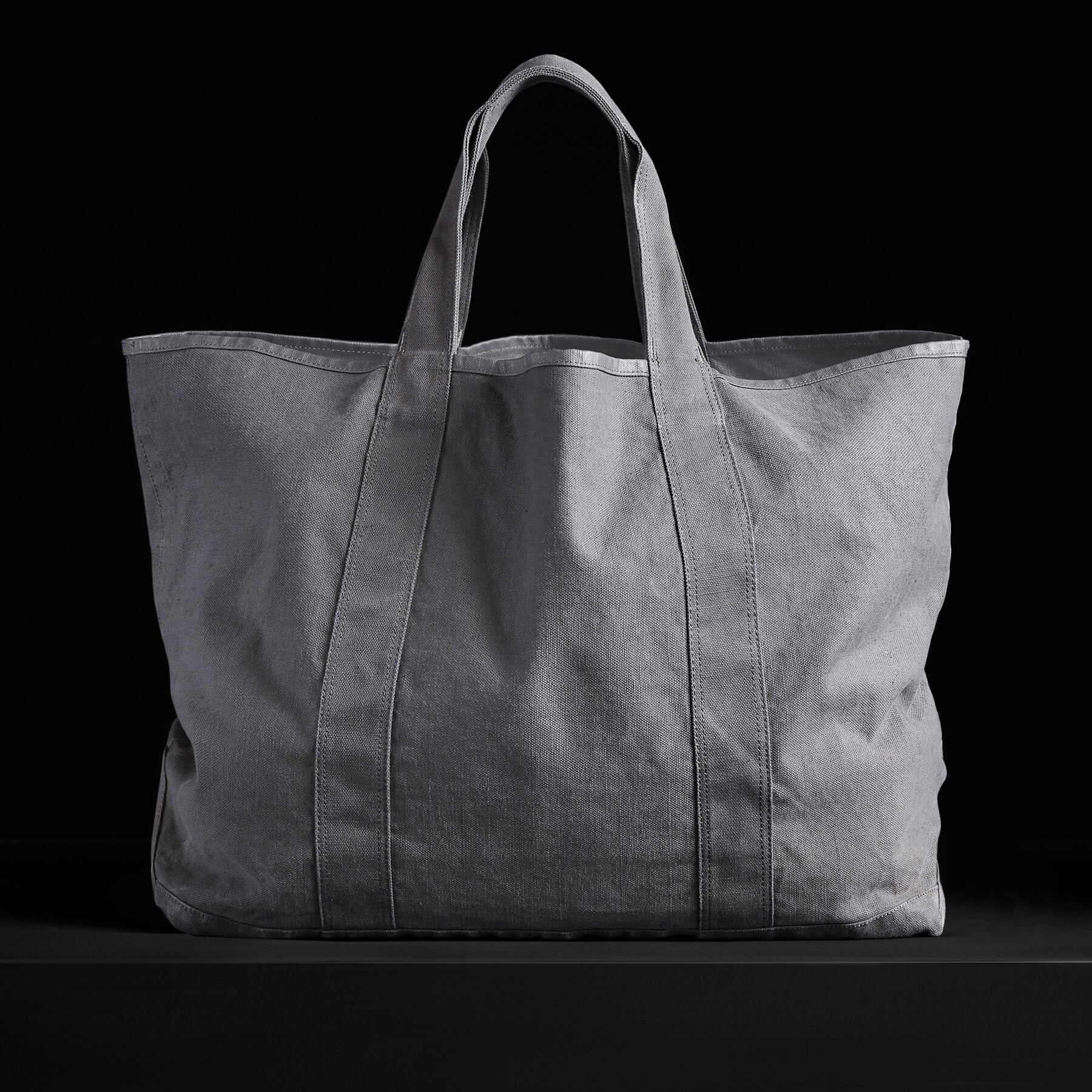 Large Canvas Tote in Silver | James Perse Los Angeles