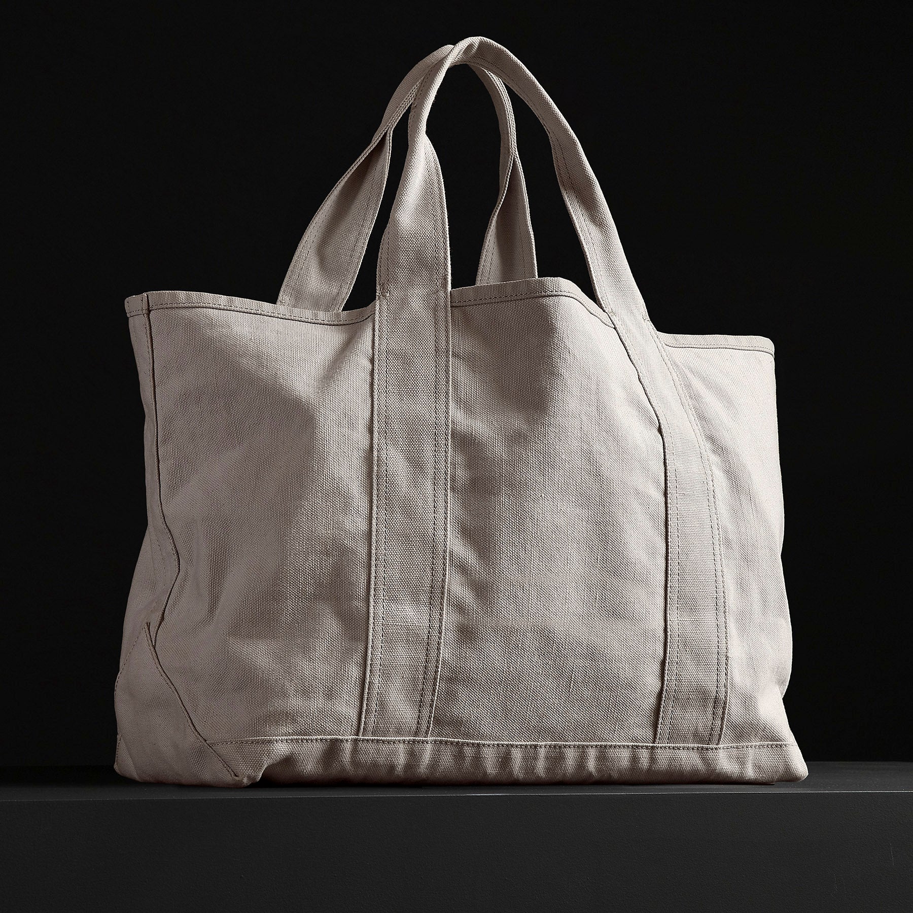 Large Canvas Tote in White | James Perse Los Angeles