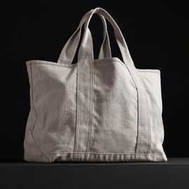 Large Canvas Tote in White | James Perse Los Angeles