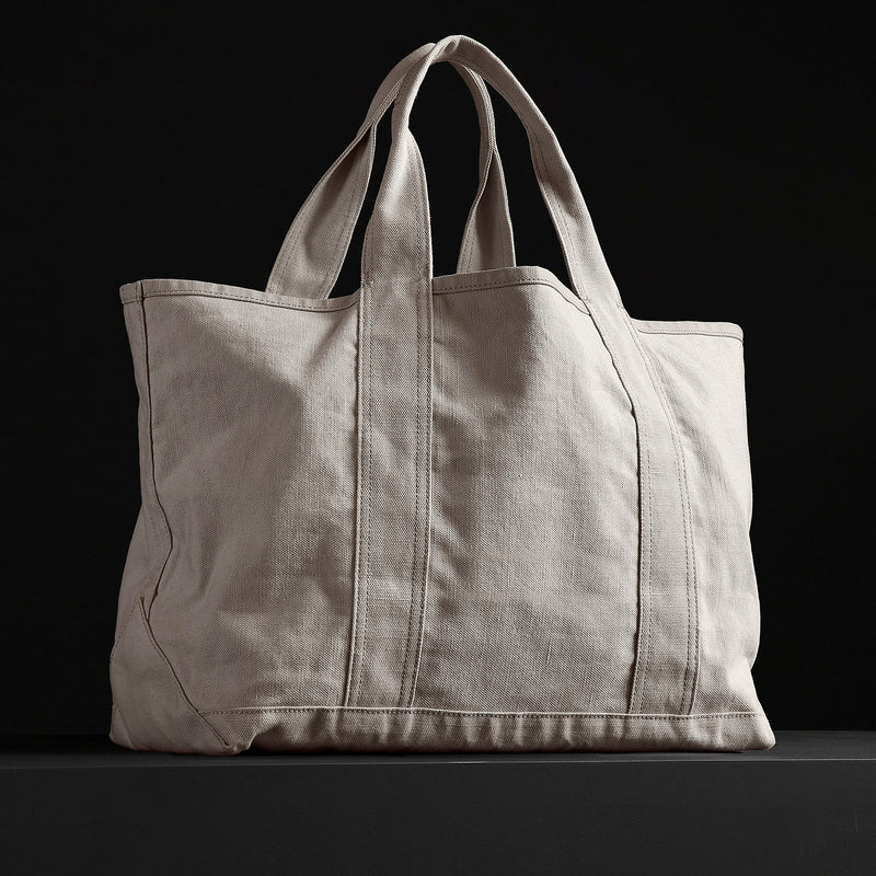 Large Canvas Tote in White | James Perse Los Angeles