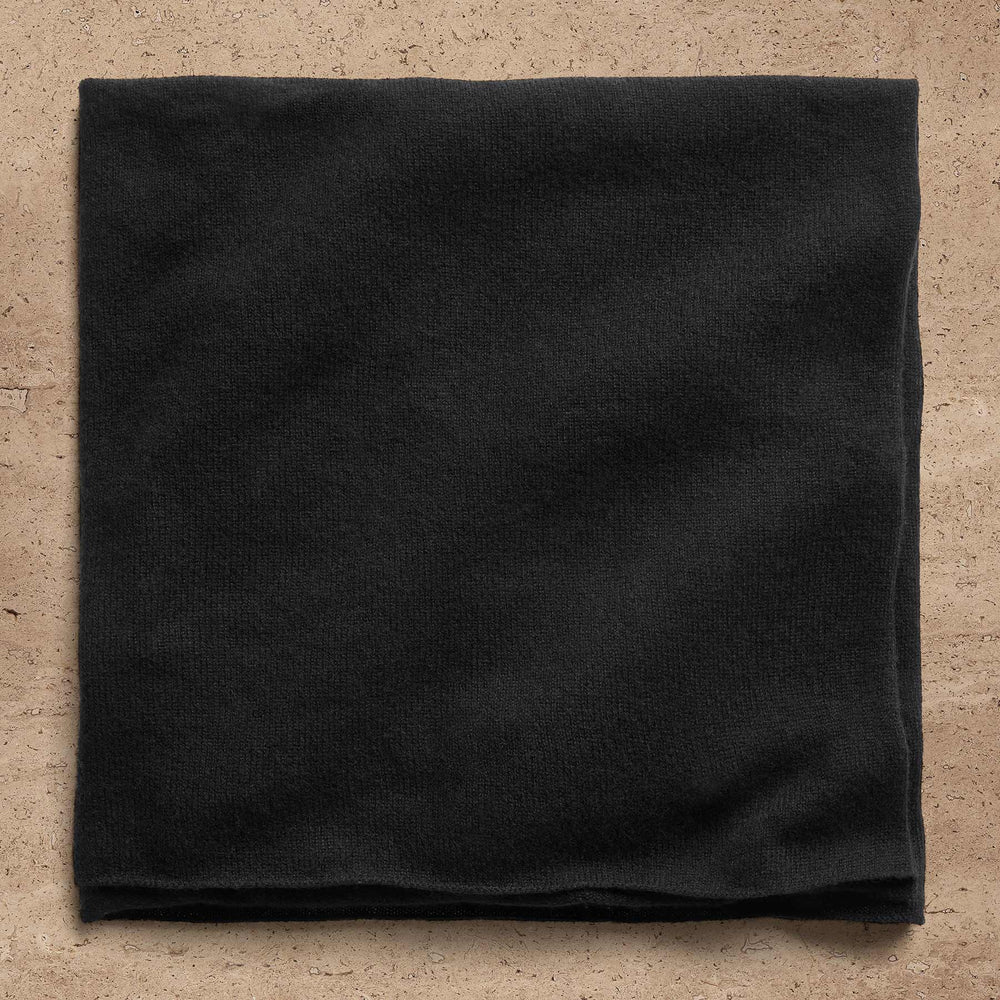 Open Knit Cashmere Scarf in Black | James Perse Los Angeles