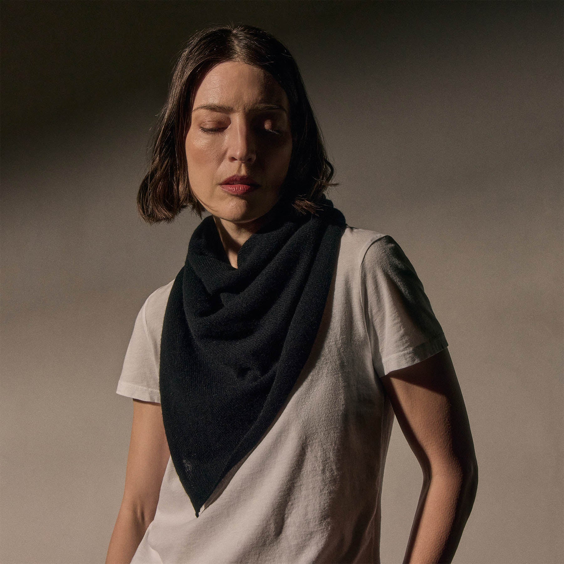 Open Knit Cashmere Scarf