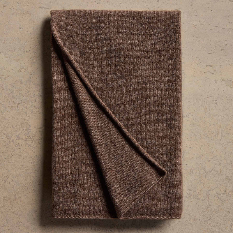 Open Knit Cashmere Scarf in Brownstone  | James Perse Los Angeles