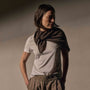Open Knit Cashmere Scarf in Brownstone | James Perse Los Angeles / Womens