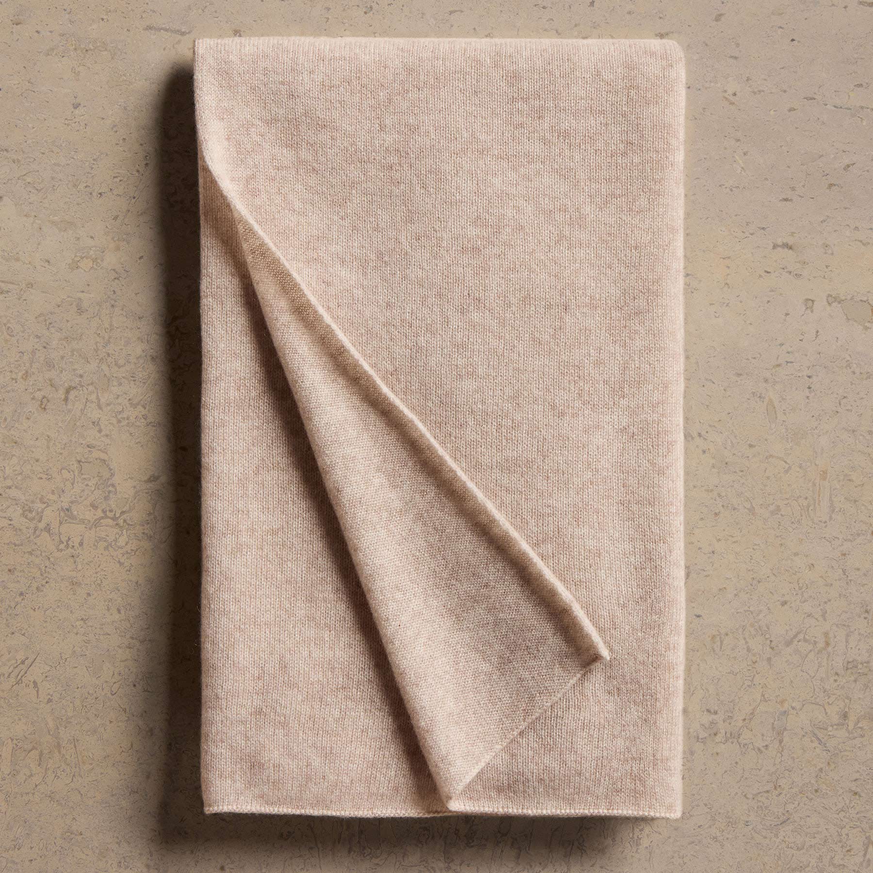 Open Knit Cashmere Scarf in Light Beige  | James Perse Los Angeles