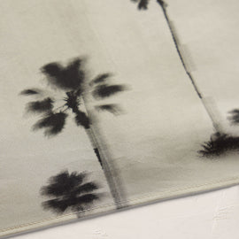 Printed Washed Silk Scarf - Allover Palm Print
