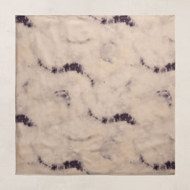 Printed Washed Silk Scarf - Pink Tie Dye