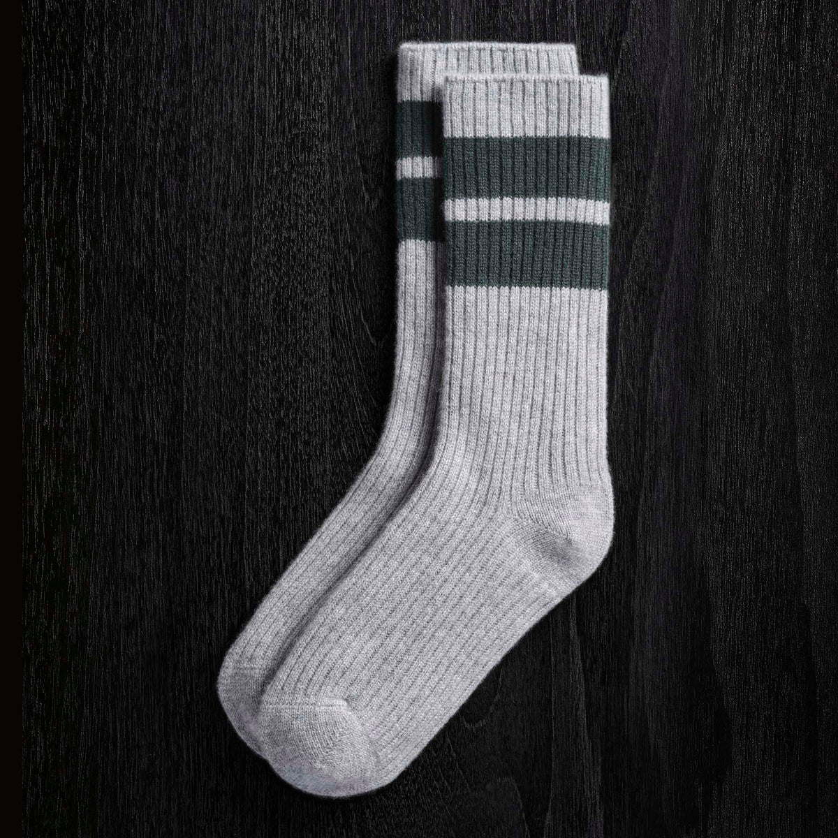 Long Chunky Cashmere Sock in Heather Grey/Canopy | James Perse Los Angeles