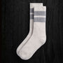 Long Chunky Cashmere Sock in Pearl/Heather Grey | James Perse Los Angeles