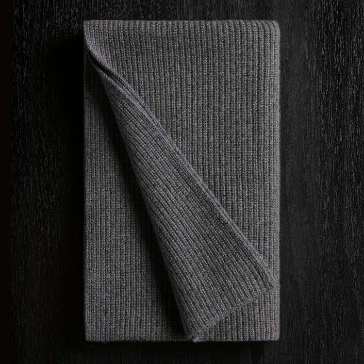 Thermal Cashmere Scarf in Grey Felt | James Perse Los Angeles