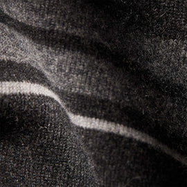 Recycled Cashmere Striped Poncho in Coal | James Perse Los Angeles