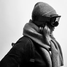Thermal Cashmere Scarf in Grey Felt | James Perse Los Angeles / Womens