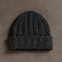 Cashmere Marled Beanie in Charcoal Marl | James Perse Los Angeles