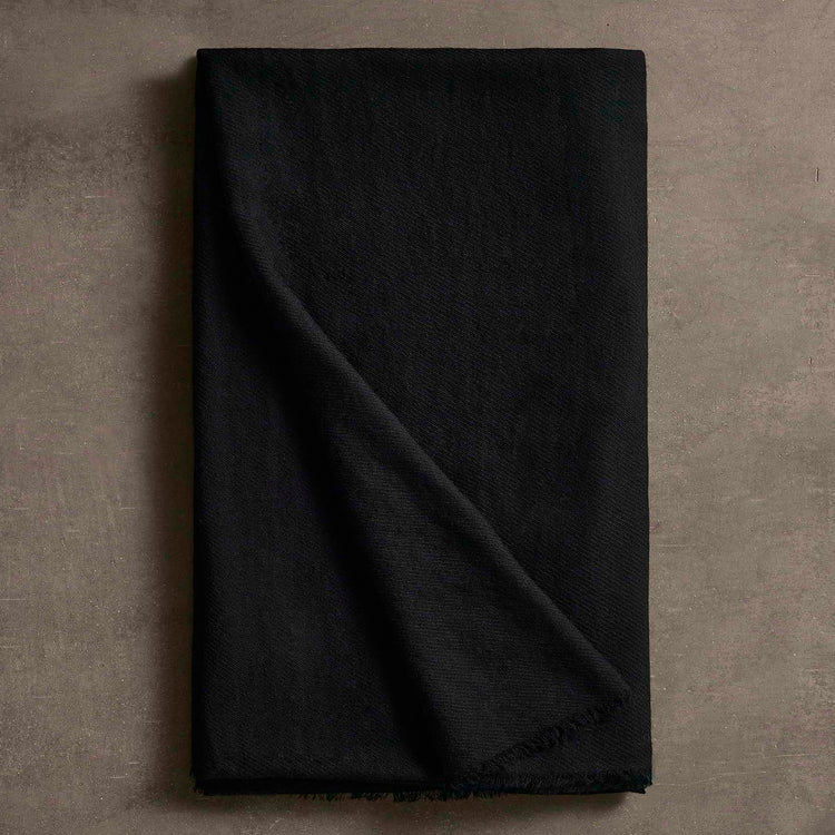 Sarti Wool Cashmere Scarf in Black | James Perse Los Angeles