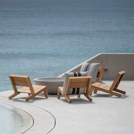 Patio Striped Linen Euro Pillow in Souris/Black Stripes | James Perse Los Angeles