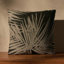 Jacuqard Palm Pillow - 26X26 in Black/ Natural | James Perse Los Angeles