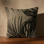 Jacuqard Palm Pillow - 26X26 in Natural/Black | James Perse Los Angeles