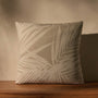 Jacuqard Palm Pillow - 26X26 in Natural/White | James Perse Los Angeles