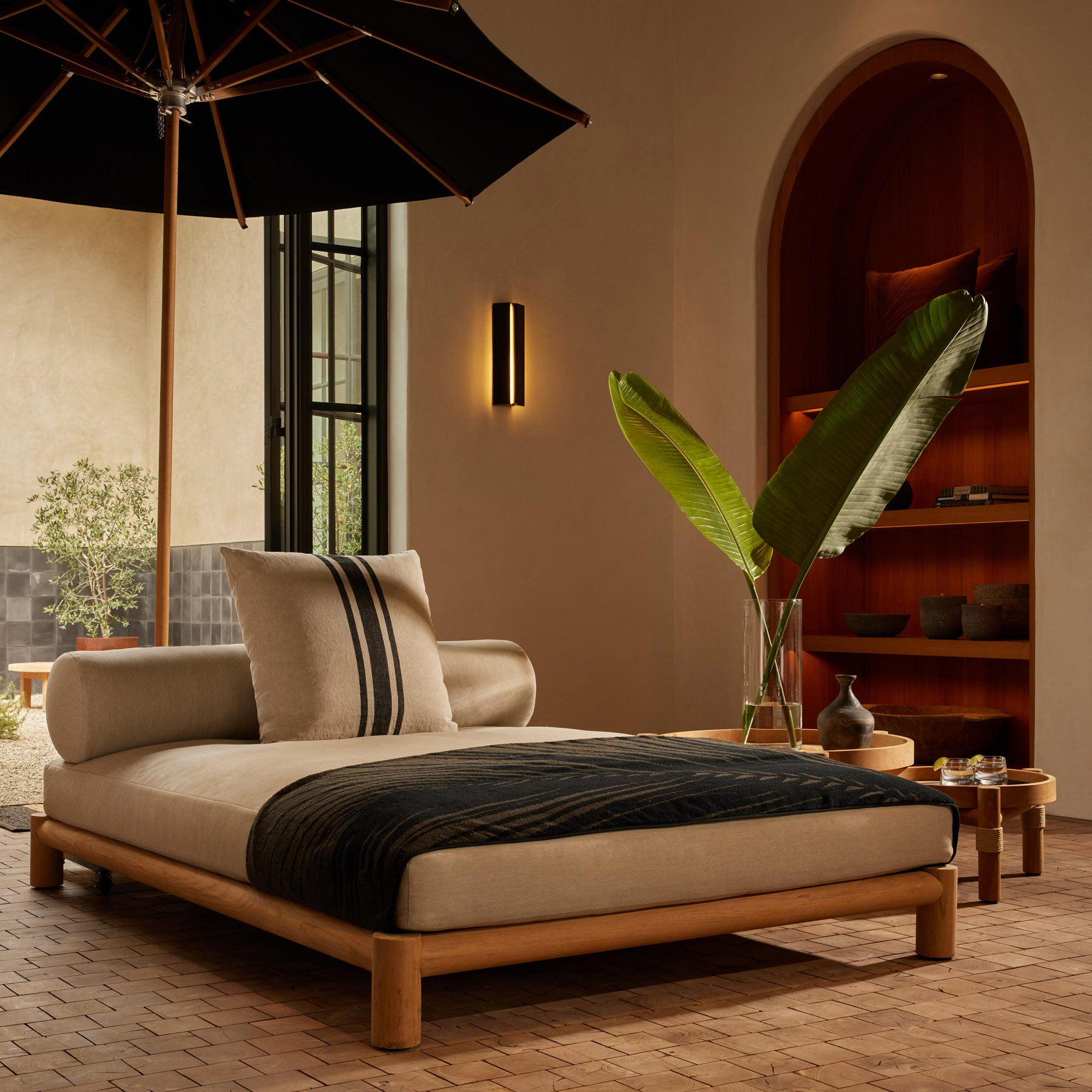 Post Daybed in Teak | James Perse Los Angeles