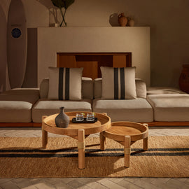 Post Tables in Teak | James Perse Los Angeles