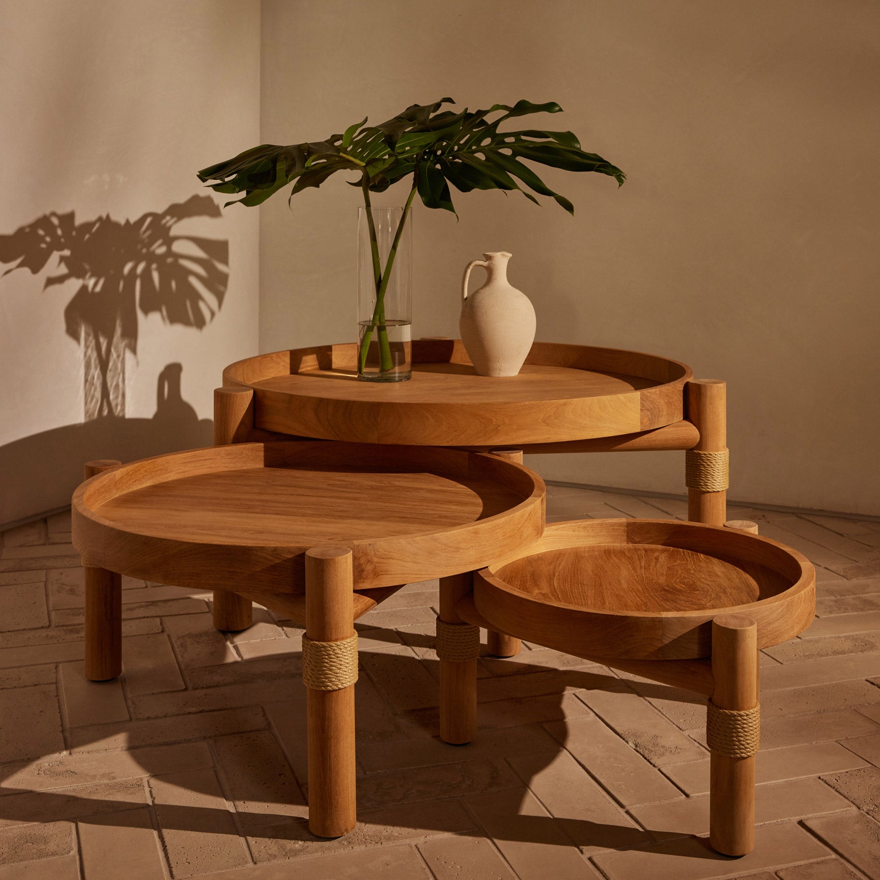 Post Tables in Teak | James Perse Los Angeles