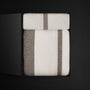 Striped Cashmere Home Gift Set in Taupe Melange/White | James Perse Los Angeles