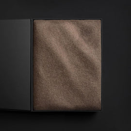 Recycled Cashmere Blanket Gift Box In Mid Brown | James Perse Los Angeles