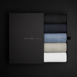 Men's Classic Tee Shirt Gift Set In Black/White/Deep/Ocean Pigment/Concrete Pigment | James Perse Los Angeles