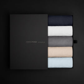 Men's Classic Tee Shirt Gift Set in Deep/White/Cavalry Pigment/Latte Pigment/Memory Pigment | James Perse Los Angeles