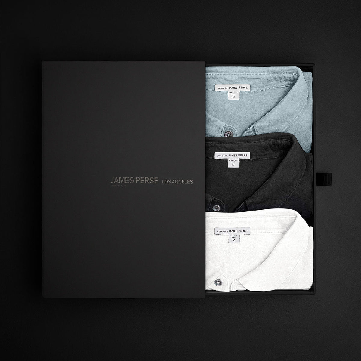 Men'S Classic Polo Gift Set in Black/Azure/White | James Perse Los Angeles