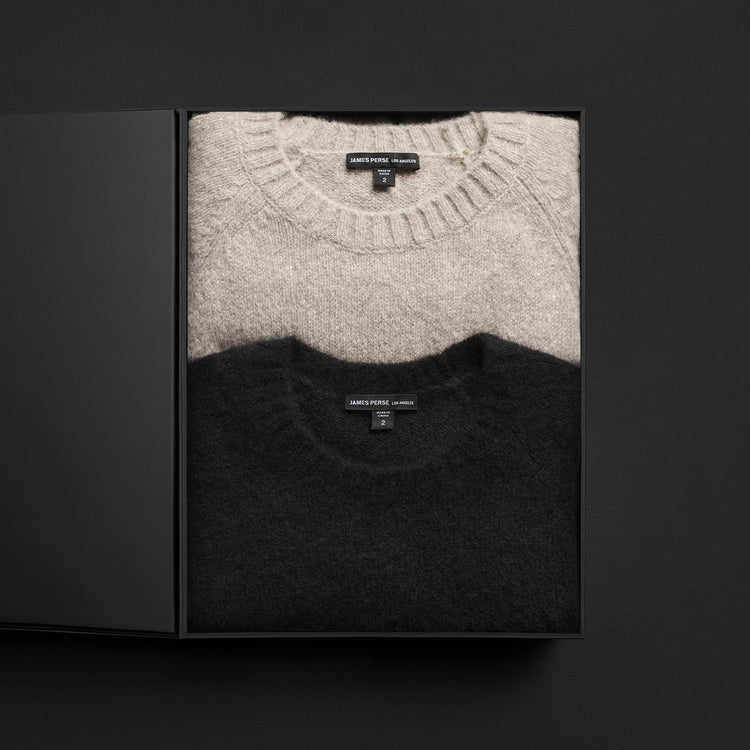 Mens Ltc Cashmere Gift Set in True Black/Hazel | James Perse Los Angeles