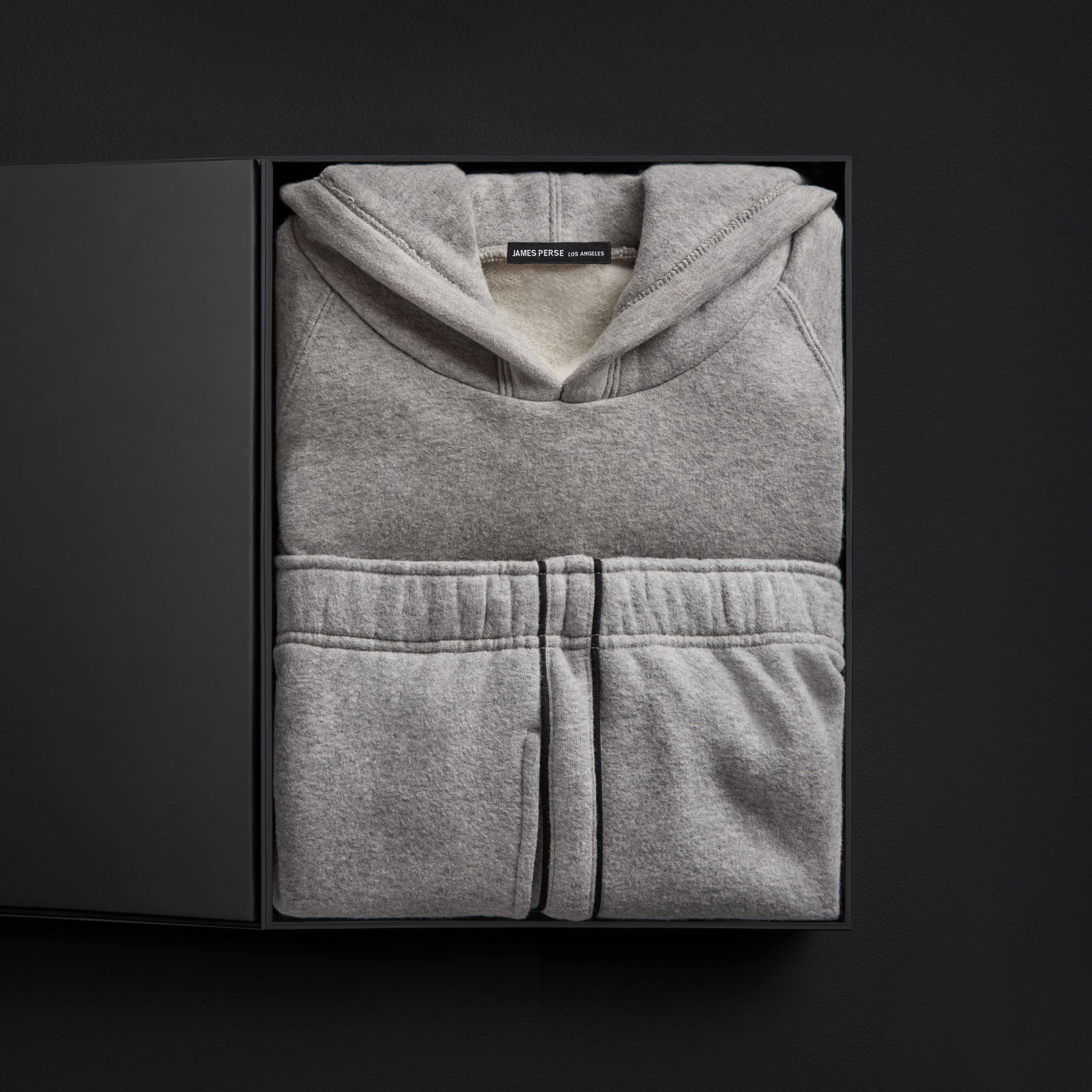 Men's Cozy Hooded Sweatshirt & Cozy Sweat Pant With Piping Gift